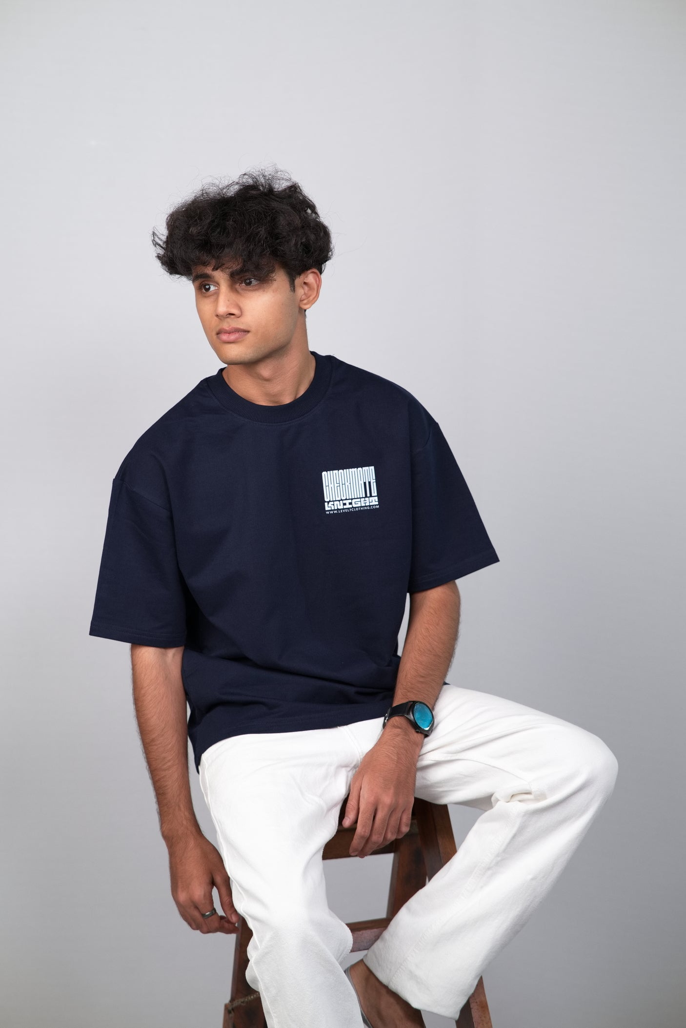 Checkmate Knight Unisex Premium Oversized T-shirt – Level7